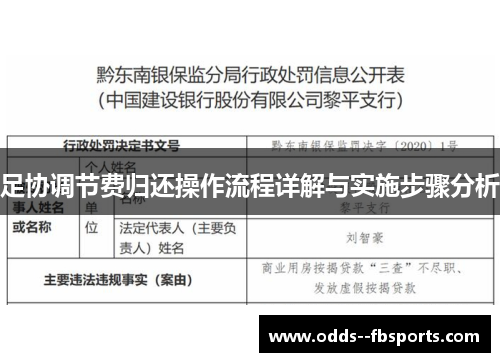 足协调节费归还操作流程详解与实施步骤分析